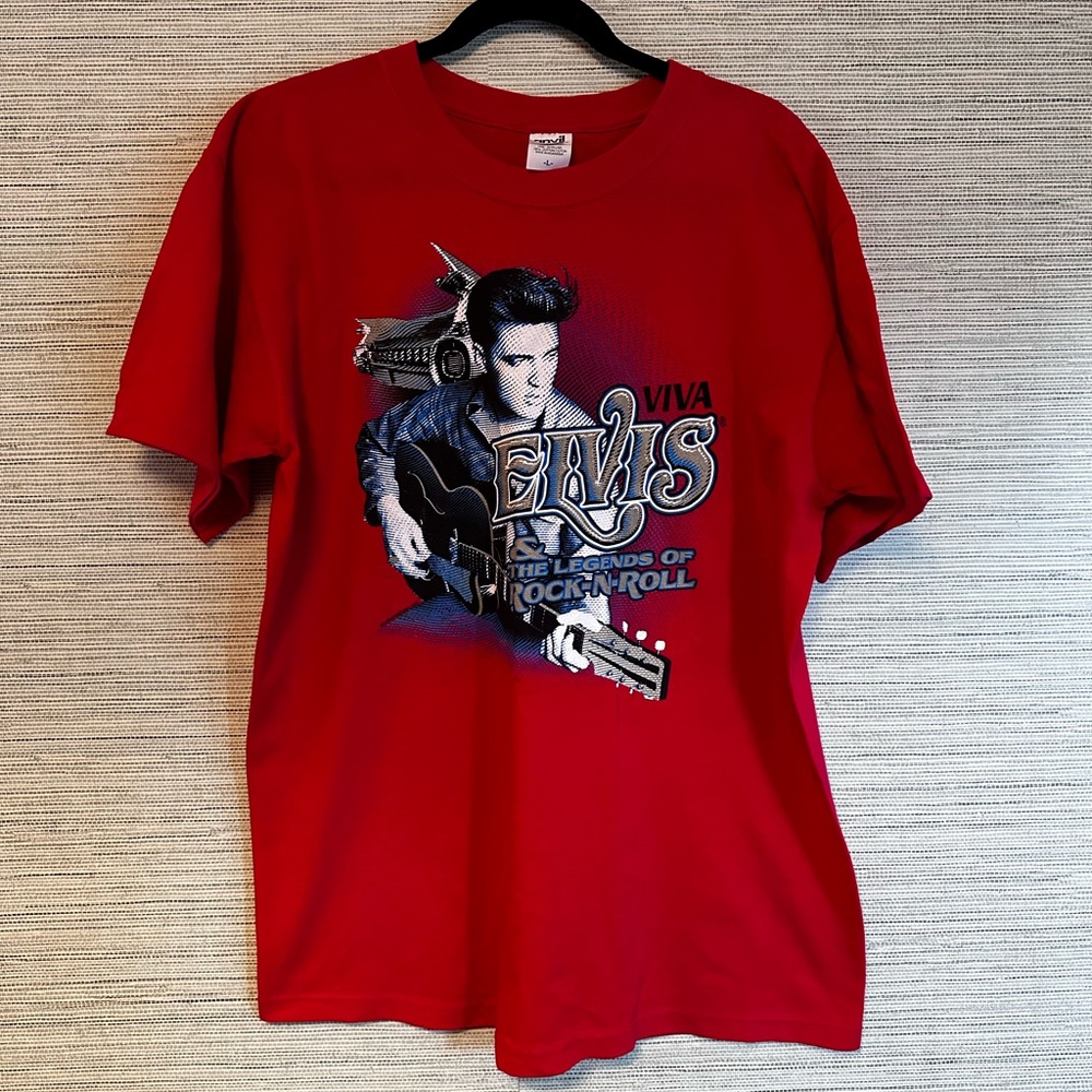 Mens Viva Elvis and the Legends of Rock 2007 Memphis to Vegas to VA Beach SZ LG